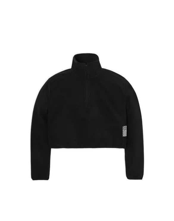 Fleece W Half Zip Black Vincent Design