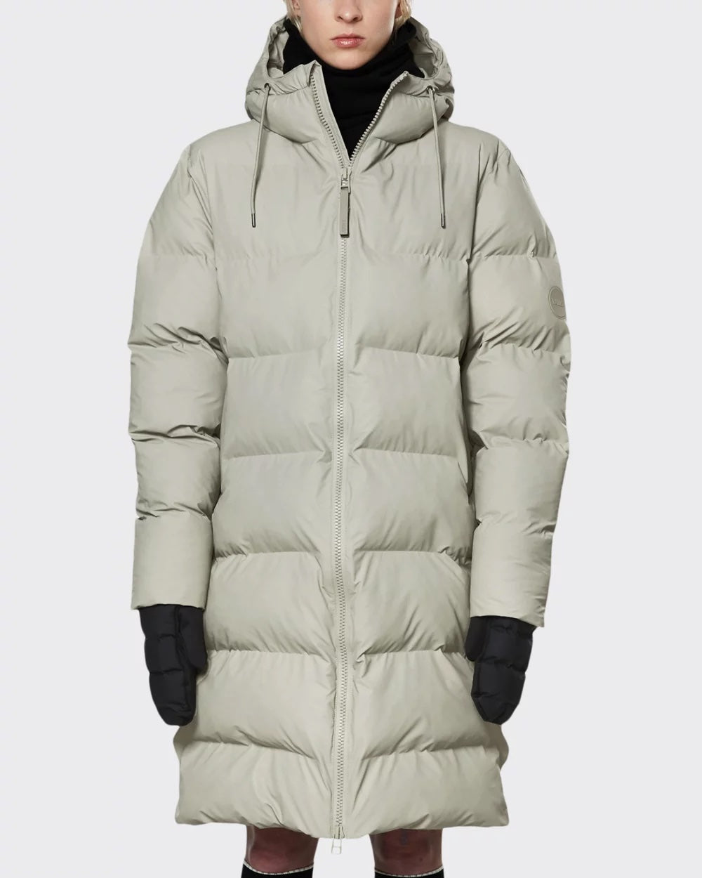 Rains - Long Puffer Jacket - Cement – Vincent Design