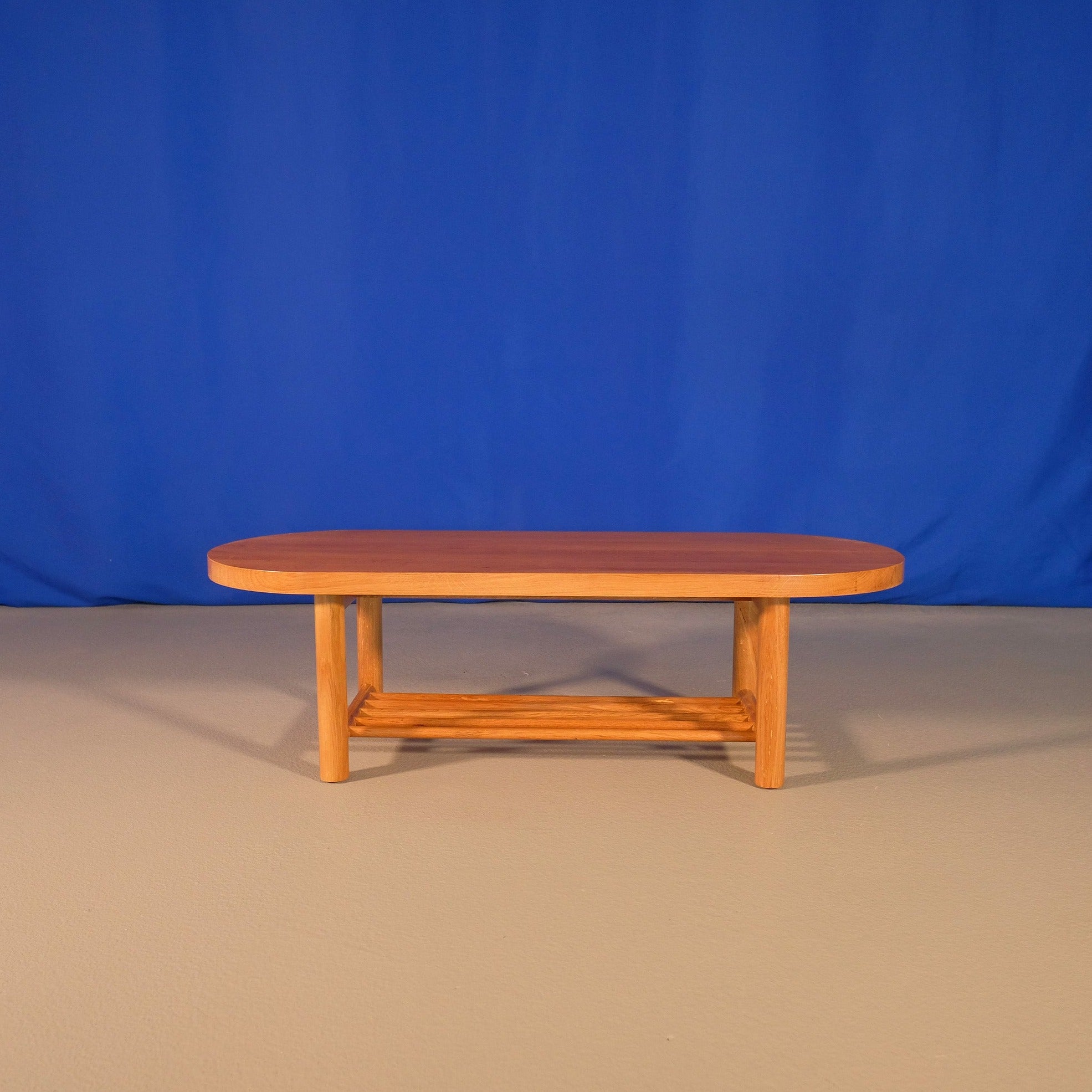 George - Oval Occasional Table with Shelf