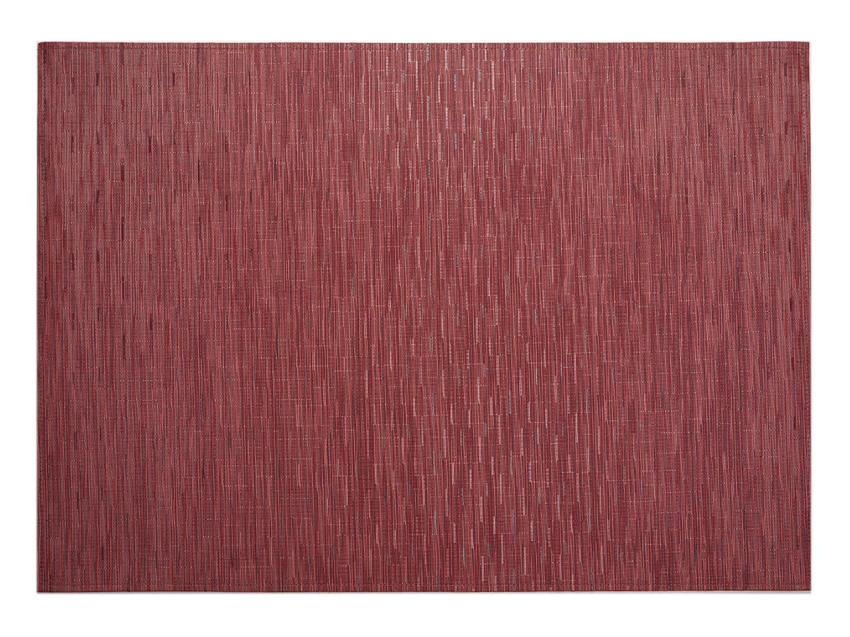 Chilewich Woven Floormat - Bamboo - Cranberry