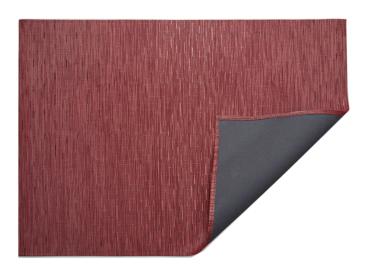 Chilewich Woven Floormat - Bamboo - Cranberry