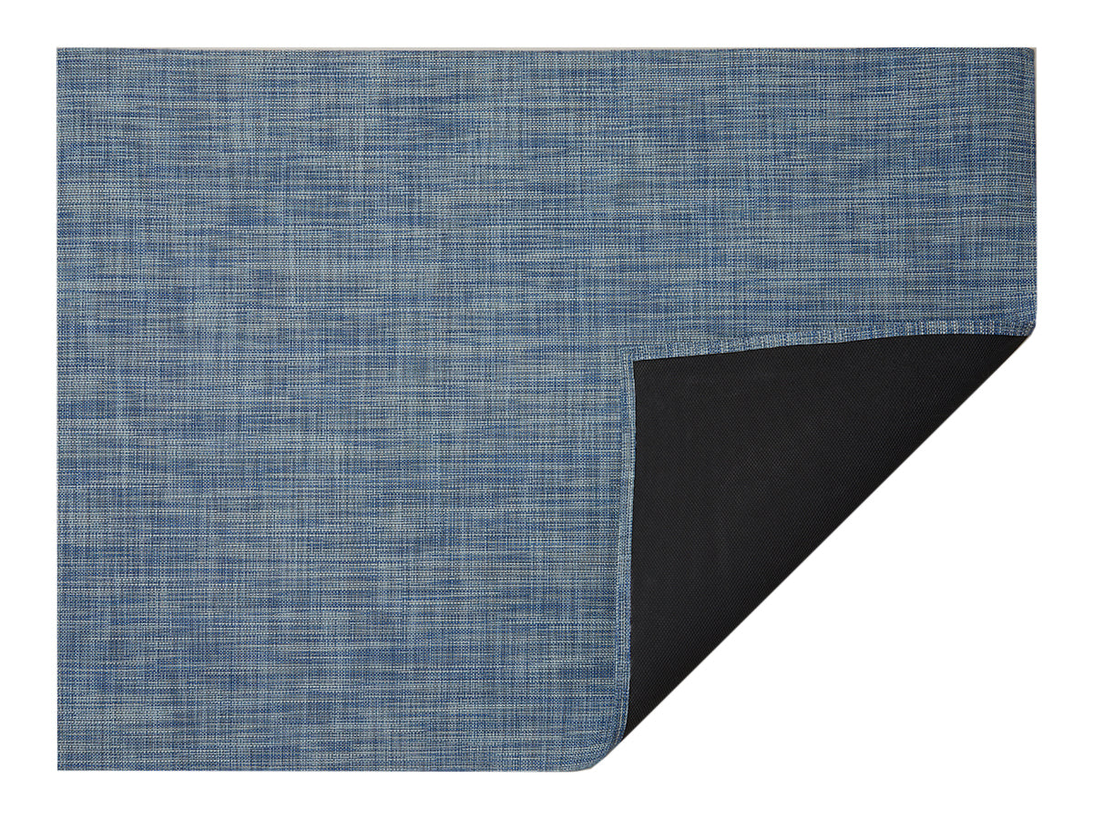 Chilewich Woven Floormat - Mini Basketweave - Chambray