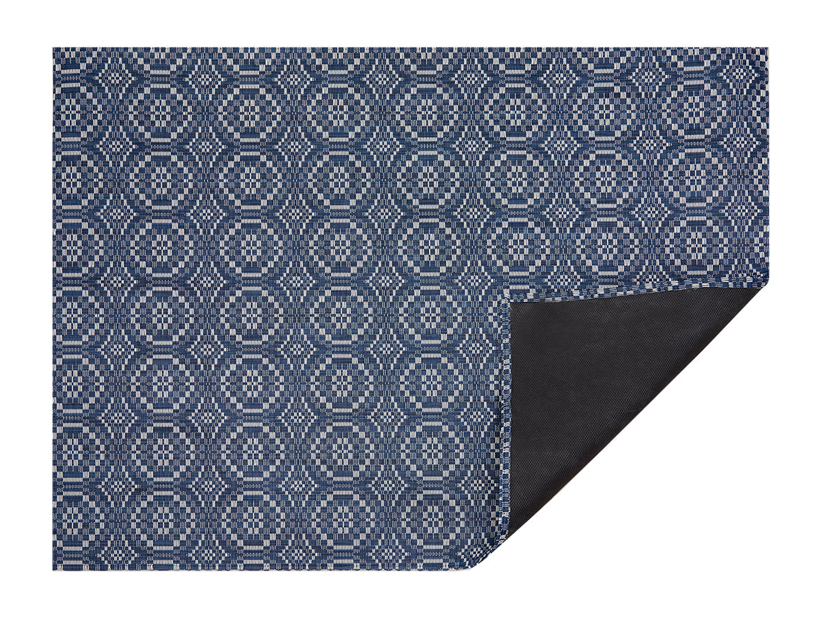 Chilewich Woven Floormat - Overshot - Denim
