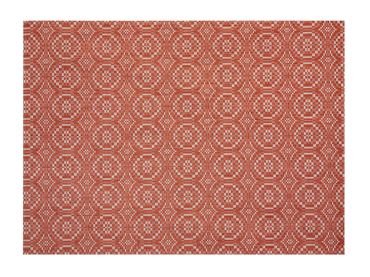 Chilewich Woven Floormat - Overshot - Paprika