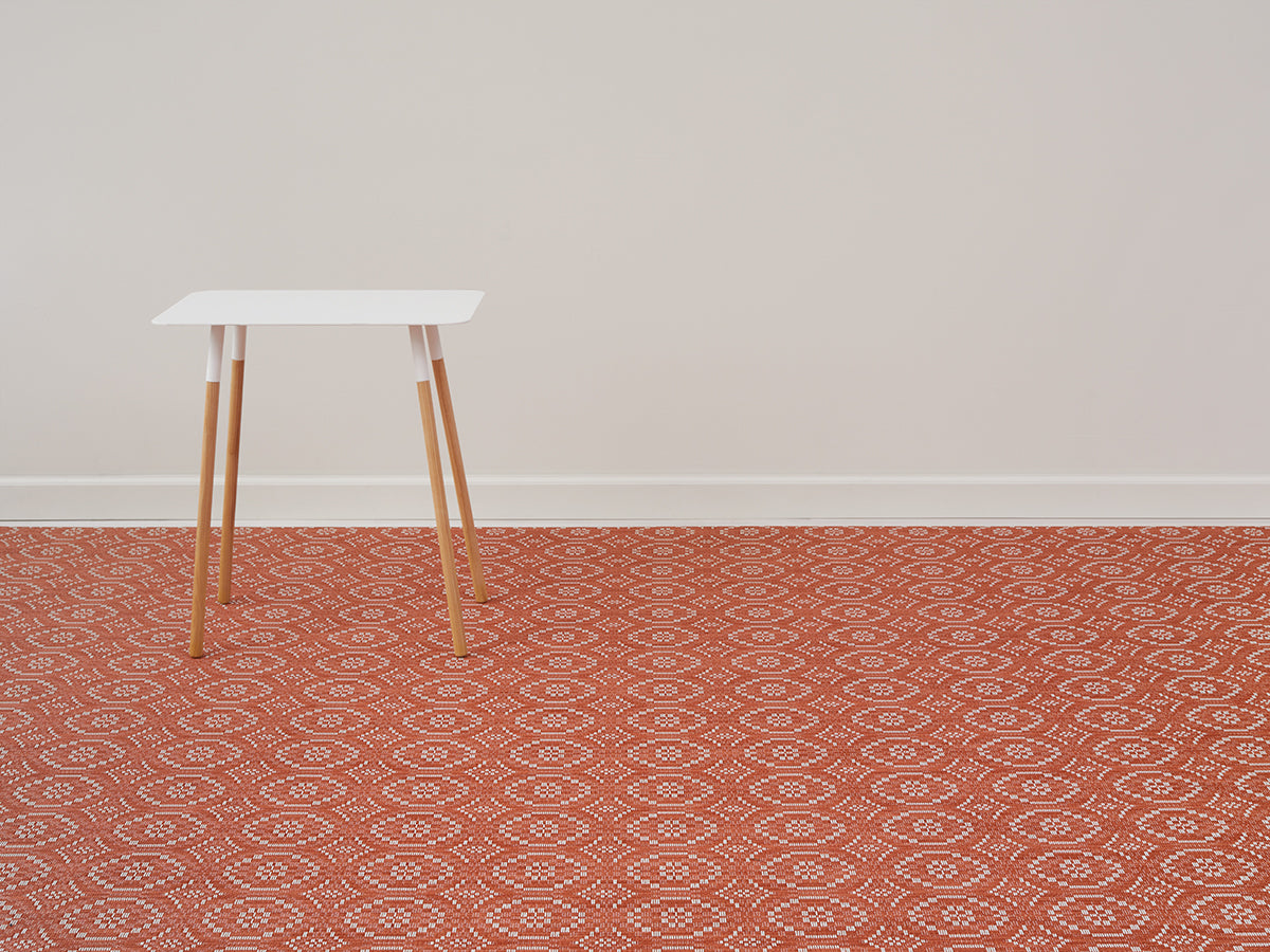 Chilewich Woven Floormat - Overshot - Paprika