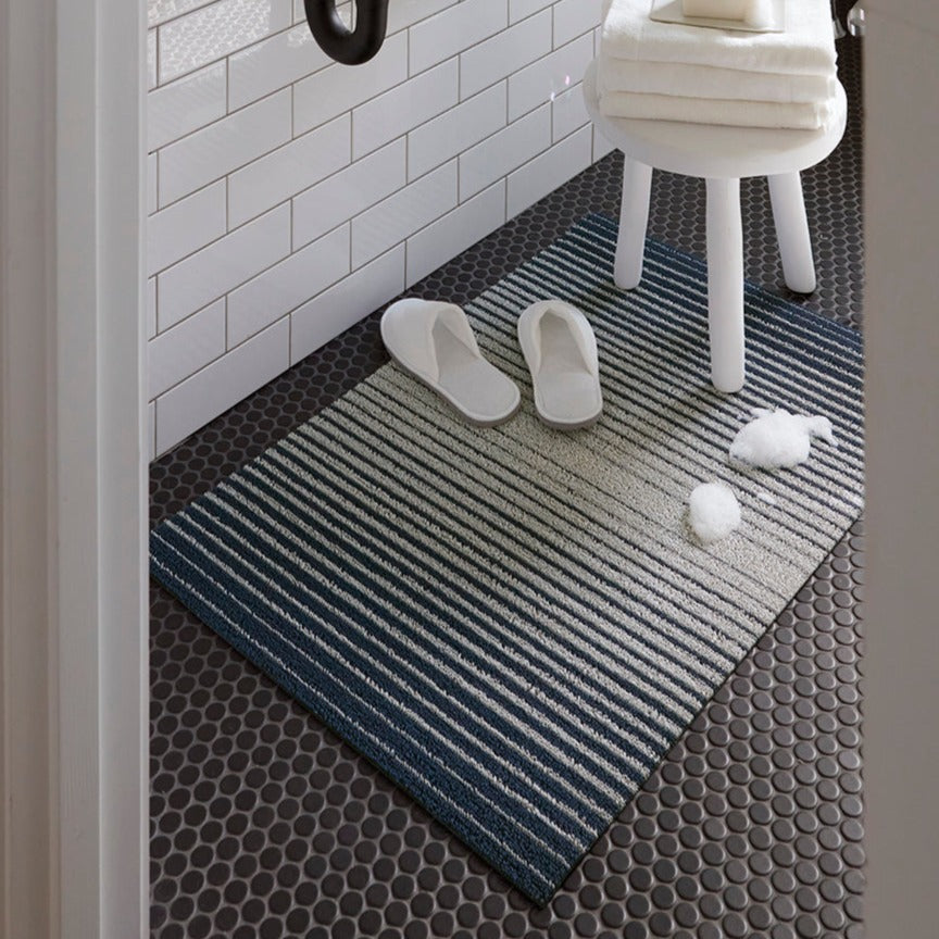 Chilewich Doormat - Domino Stripe - Denim