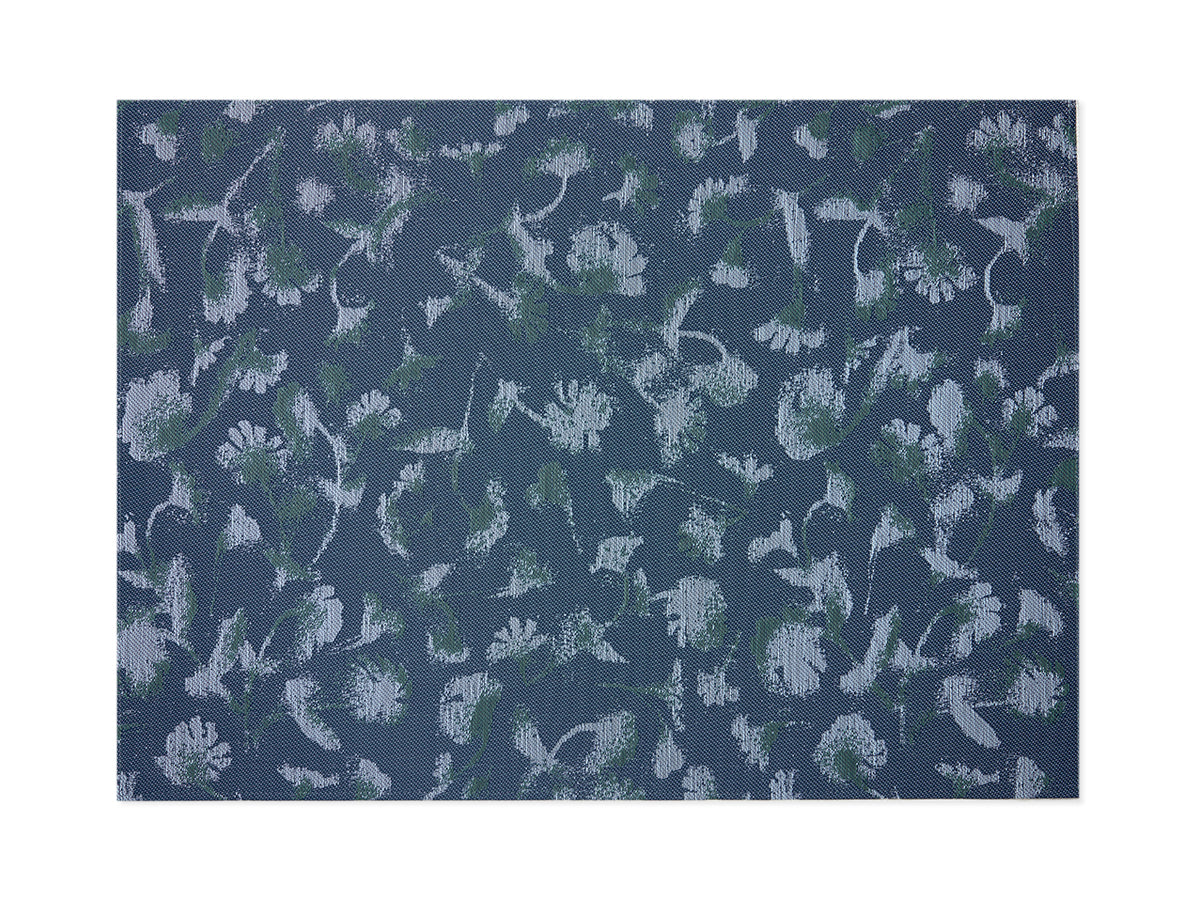 Chilewich Woven Floormat - Botanic - Indigo