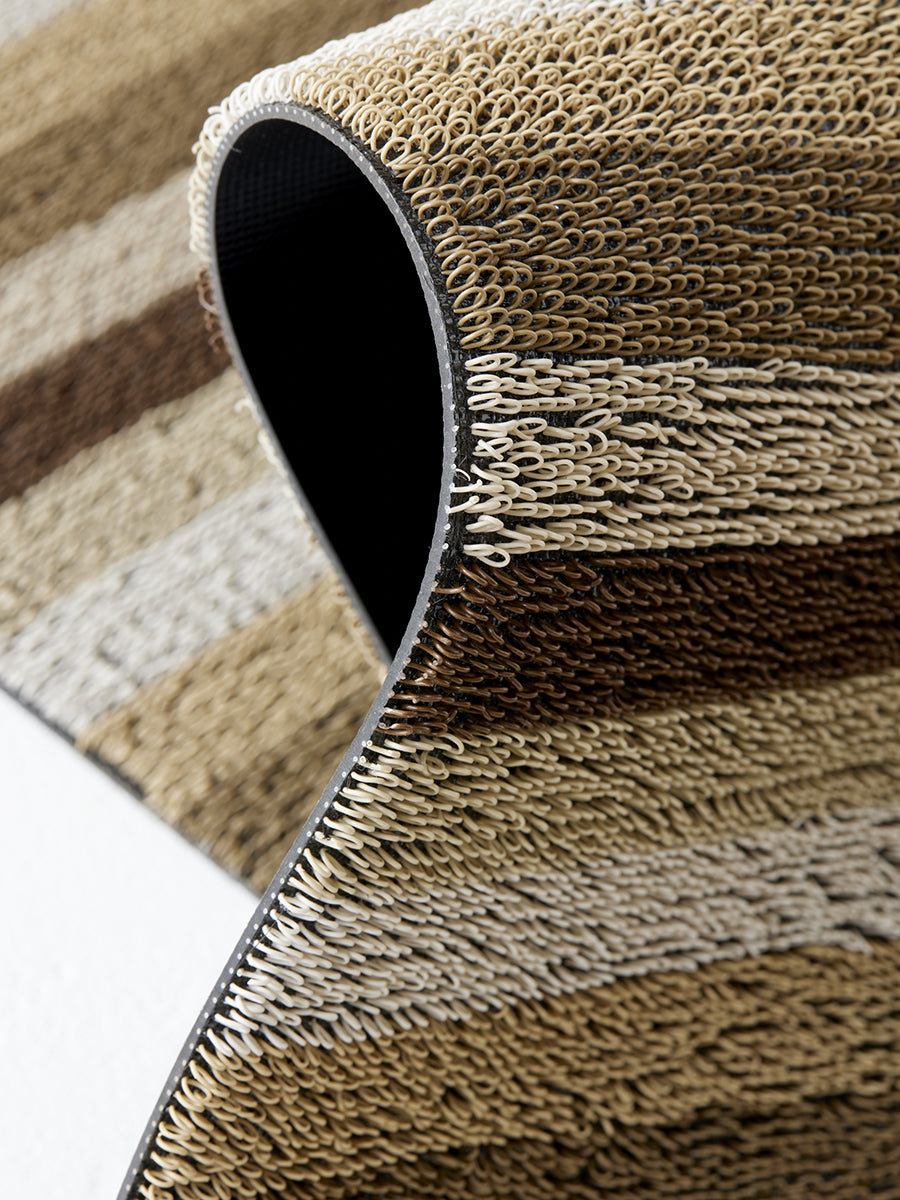 Chilewich Doormat - Even Stripe - Mocha