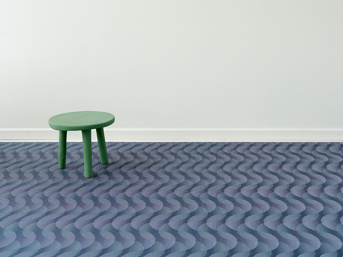 Chilewich Woven Floormat - Arc - Indigo