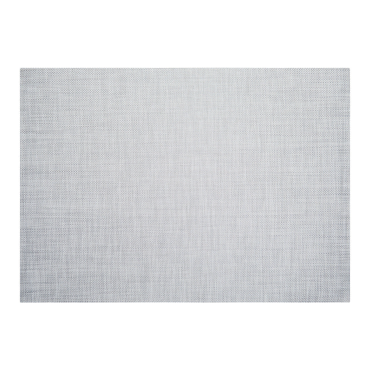 Chilewich Woven Floormat - Basketweave - White/Silver