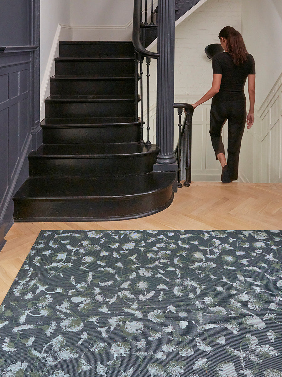Chilewich Woven Floormat - Botanic - Indigo