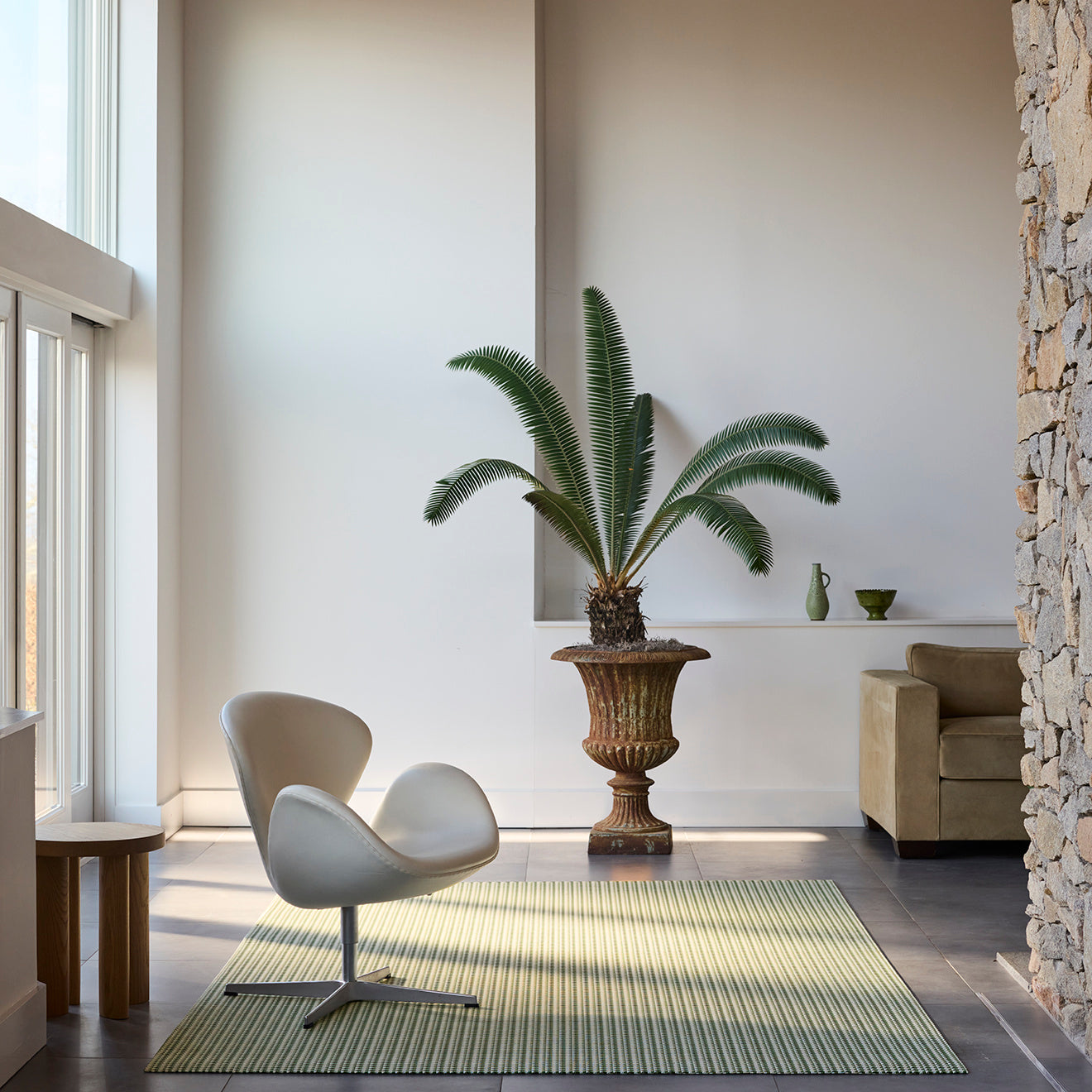 Chilewich Woven Floormat - Crane - Thyme