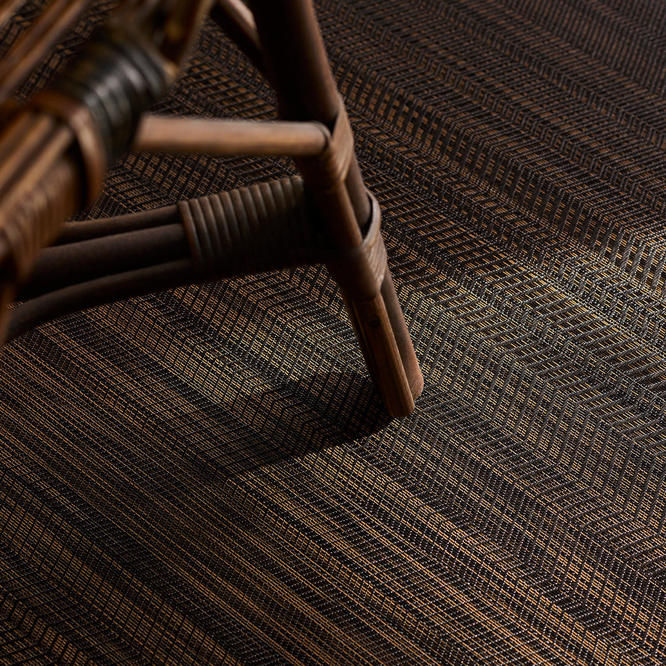 Chilewich Woven Floormat - Wave - Tiger Eye