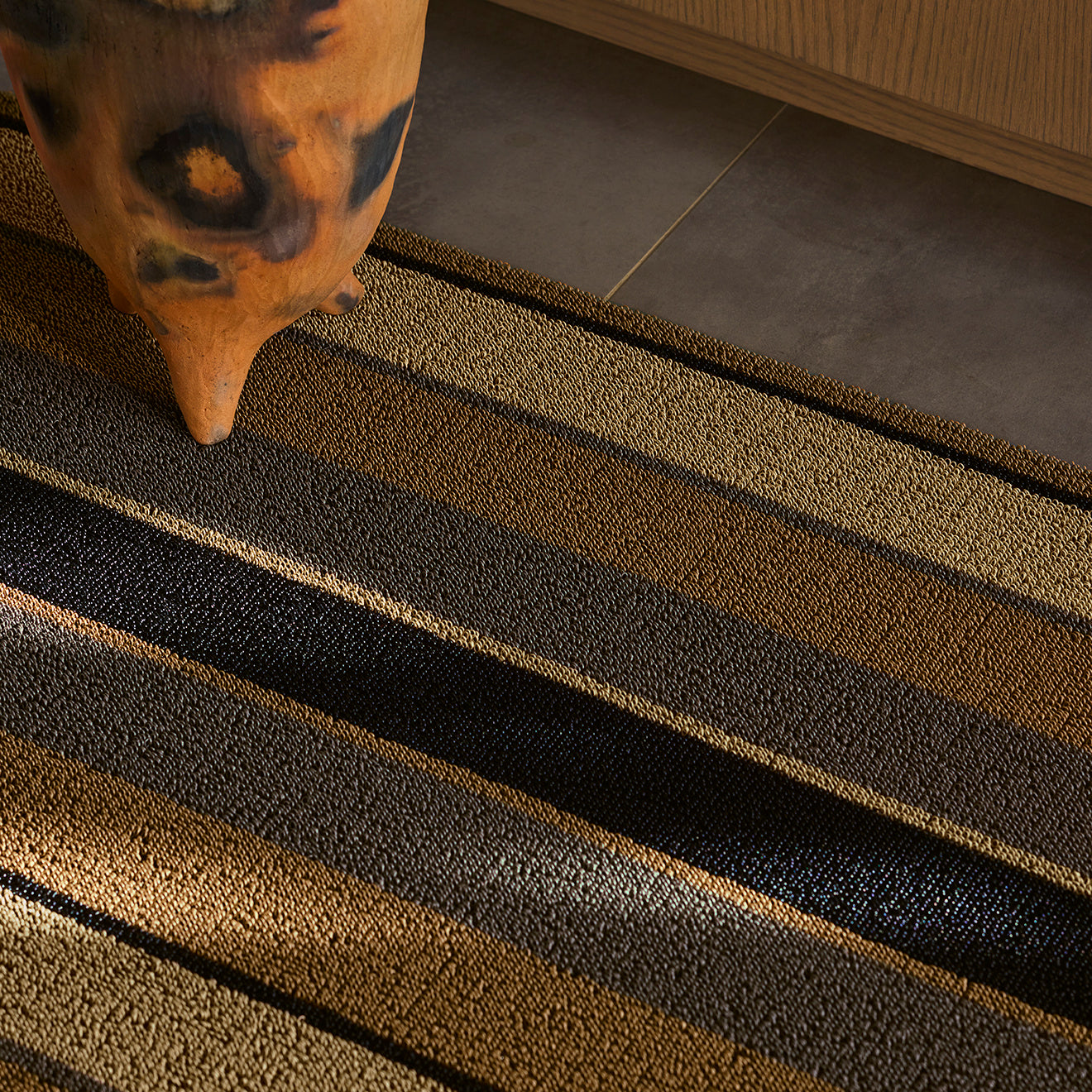 Chilewich Doormat - Bolt Stripe - Honey