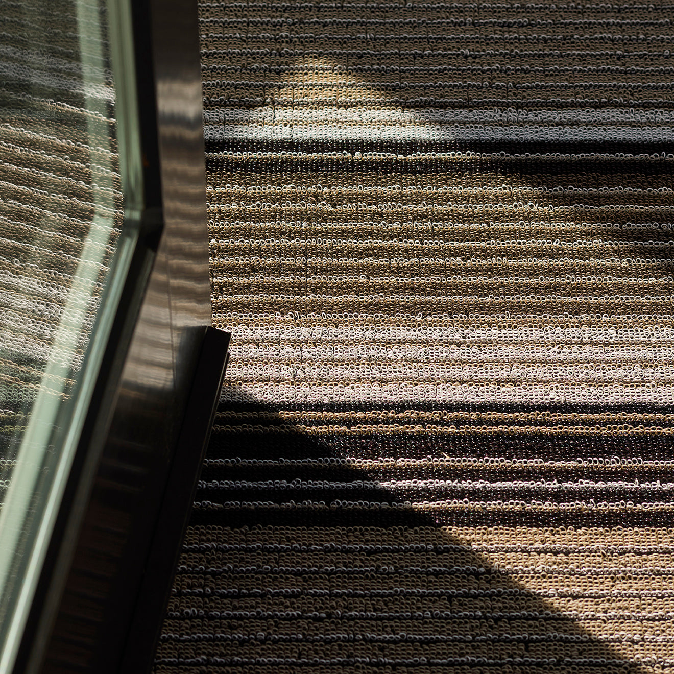 Chilewich Doormat - Pleat Stripe - Oyster