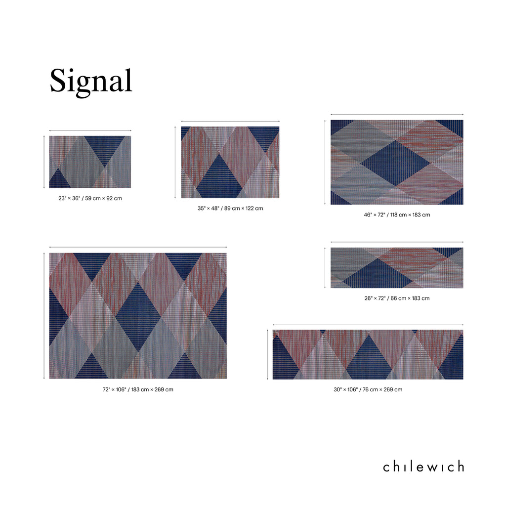 Chilewich Woven Floormat - Signal - Twilight