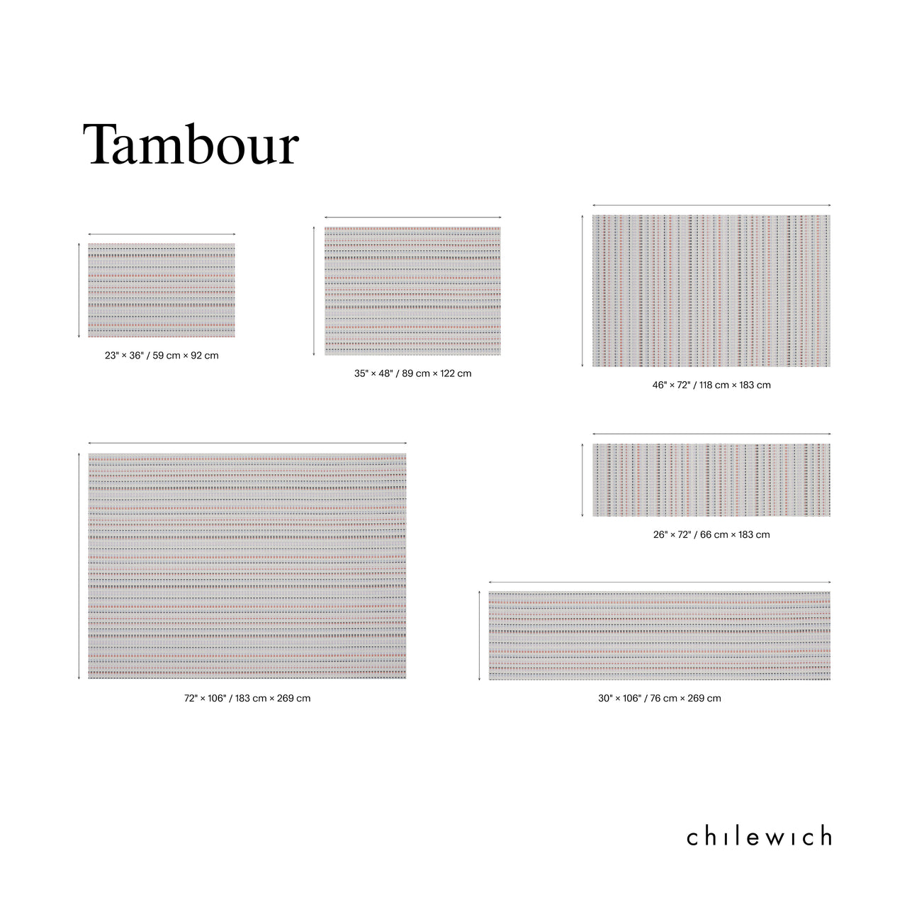 Chilewich Woven Floormat - Tambour - Ivy