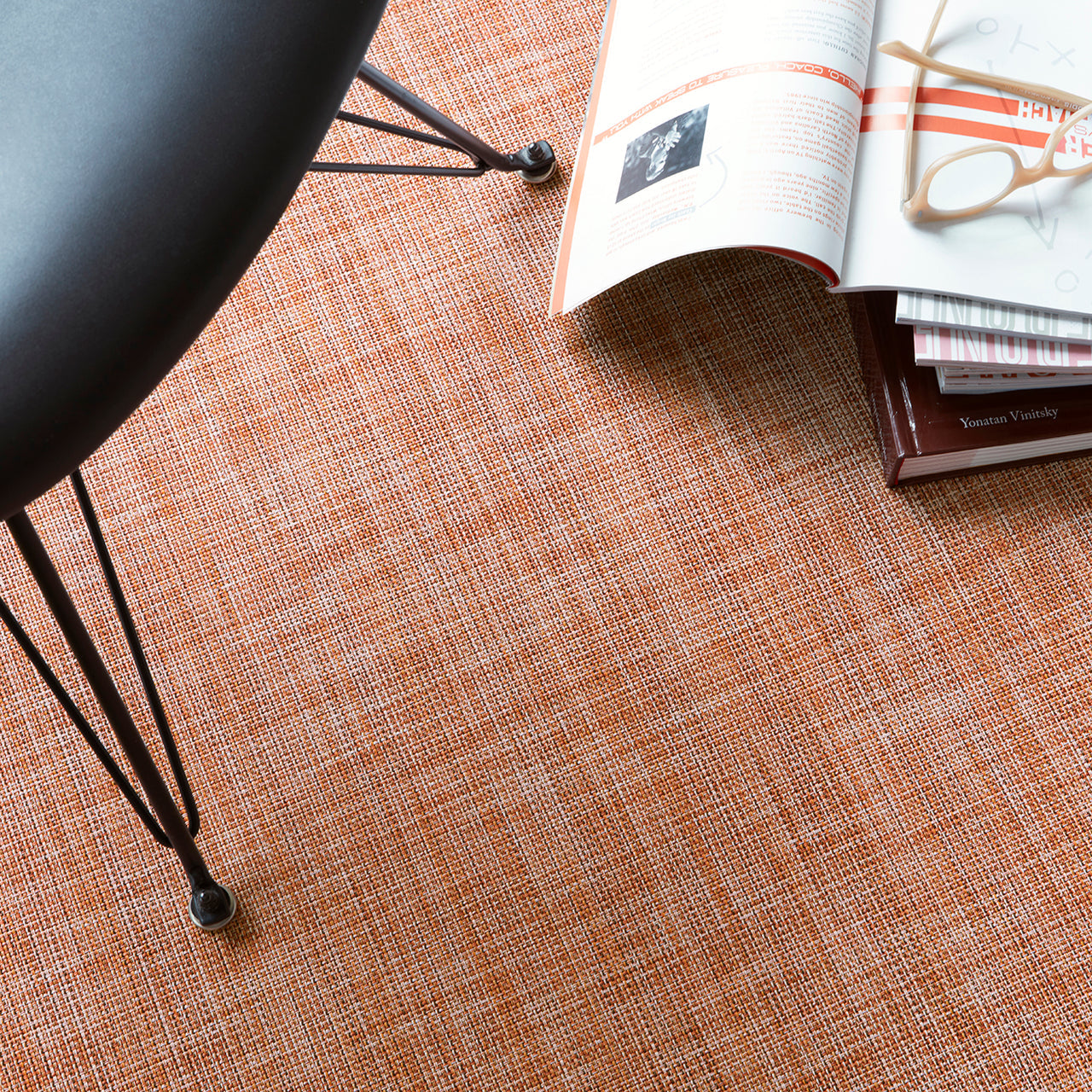 Chilewich Woven Floormat - Mini Basketweave - Cinnamon