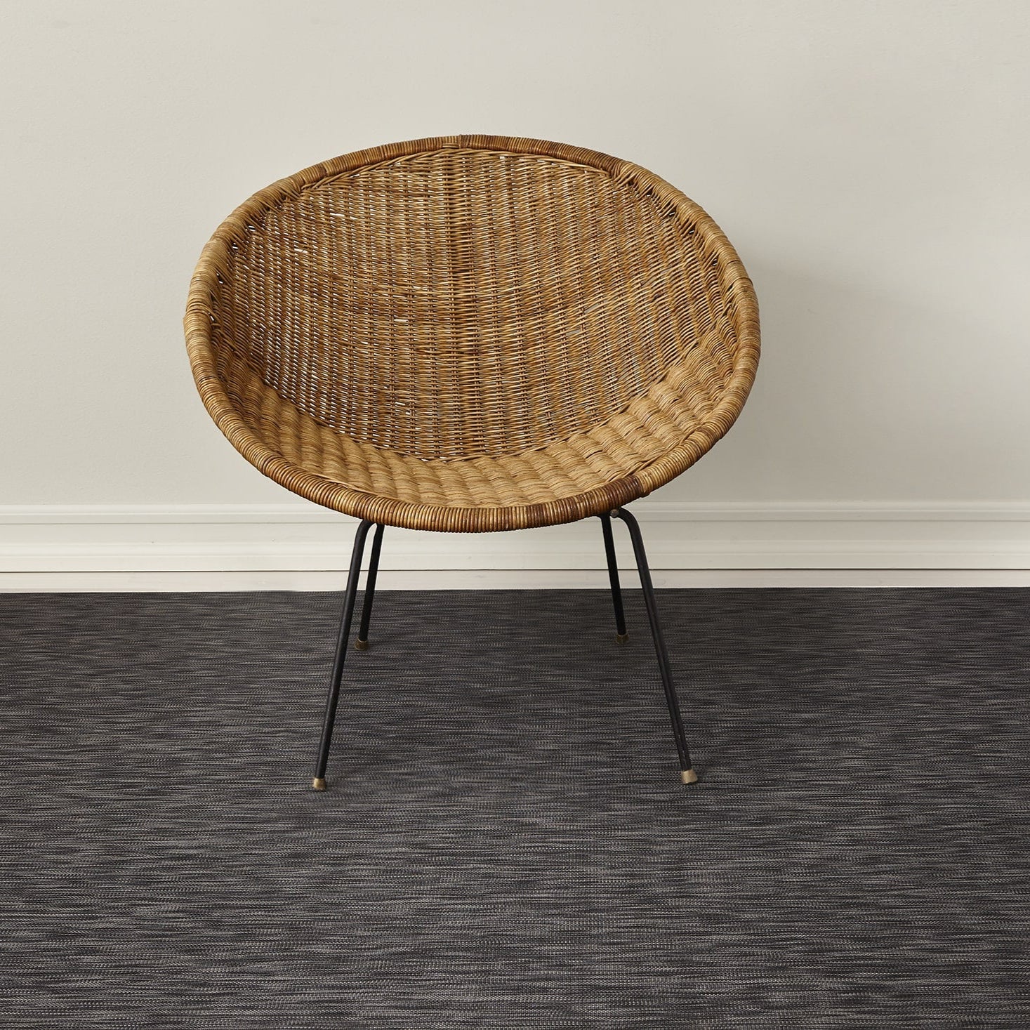 Chilewich Woven Floormat - Ikat - Deep Grey