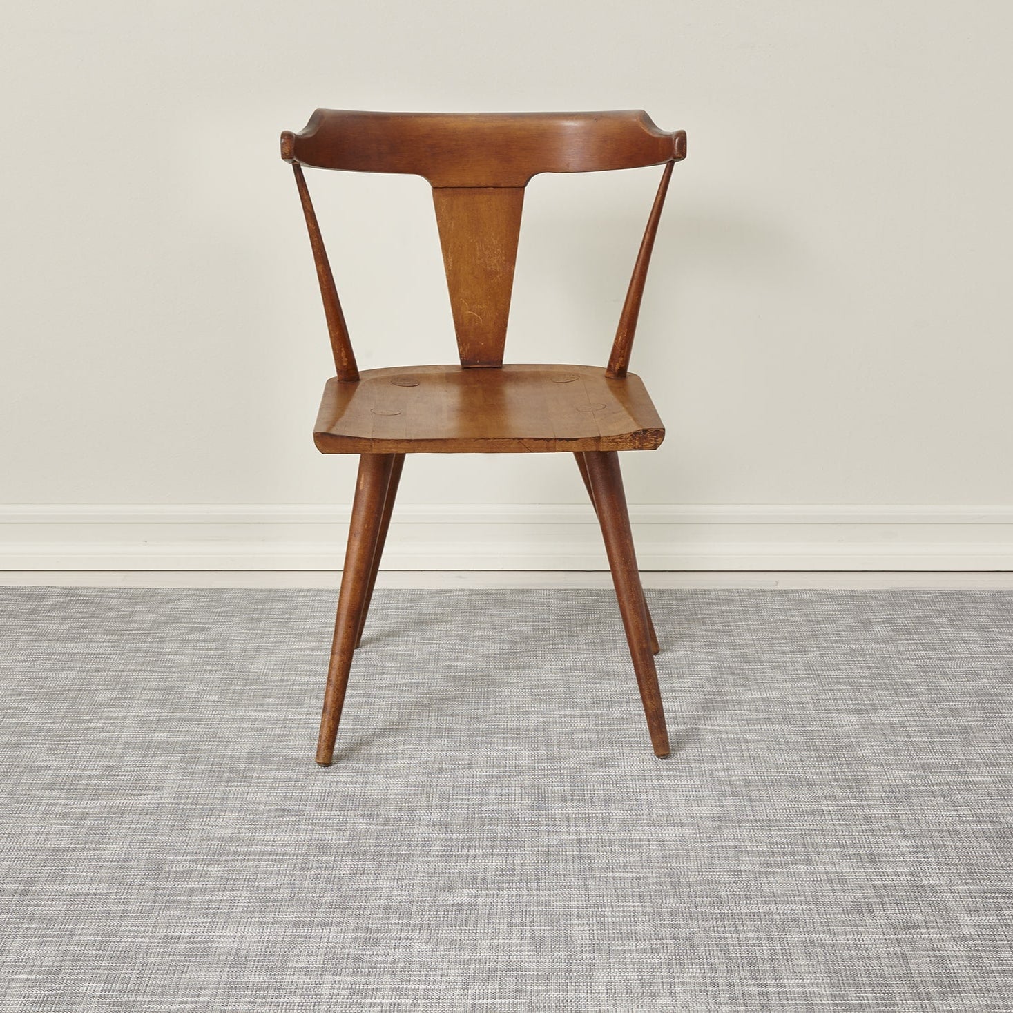 Chilewich Woven Floormat - Ikat - White Silver
