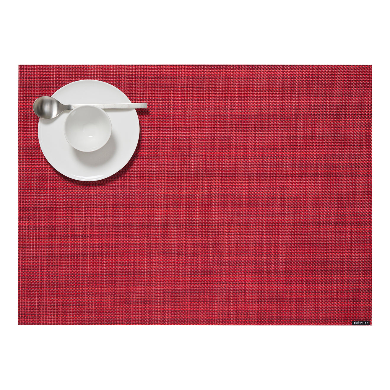 Chilewich Placemat - Mini Basketweave - Scarlet