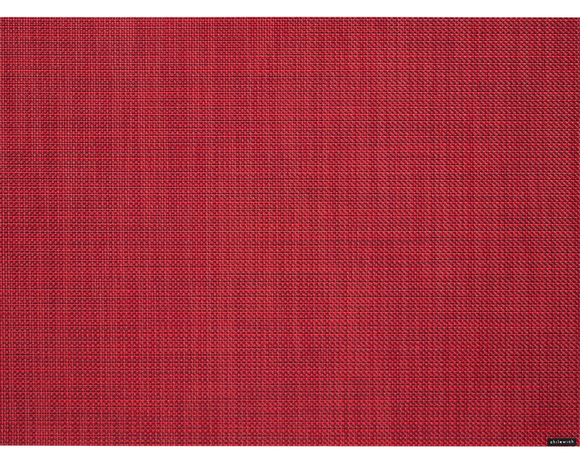 Chilewich Placemat - Mini Basketweave - Scarlet