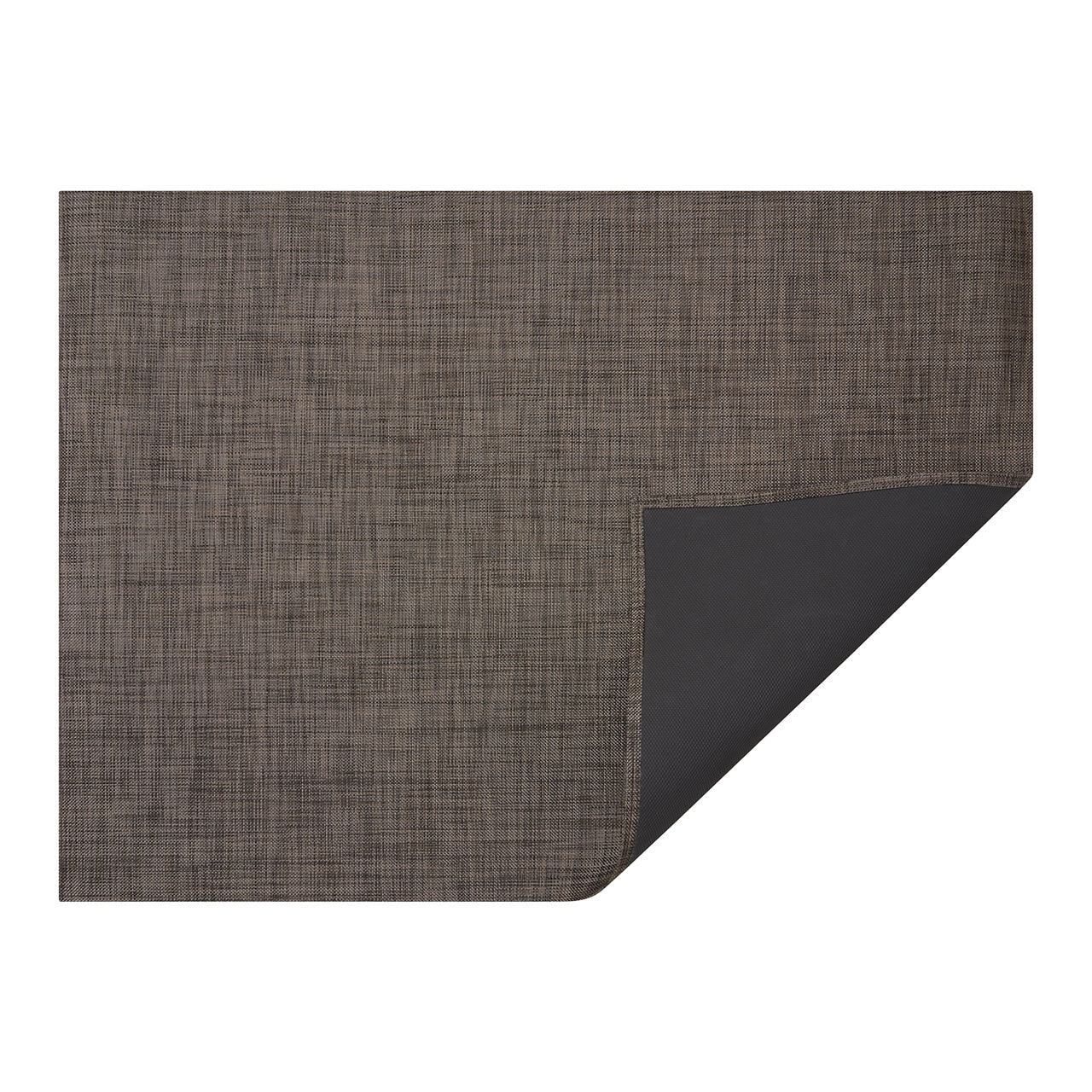 Chilewich Woven Floormat - Mini Basketweave - Dark Walnut