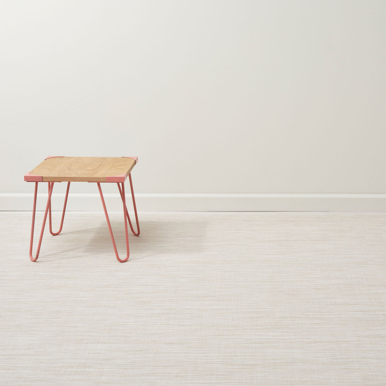 Chilewich Woven Floormat - Mini Basketweave - Parchment