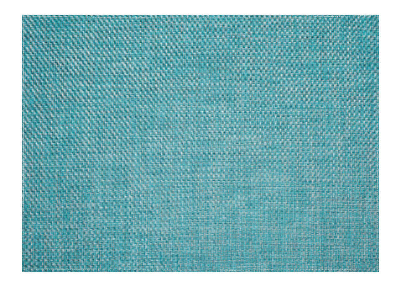 Chilewich Woven Floormat - Mini Basketweave - Turquoise
