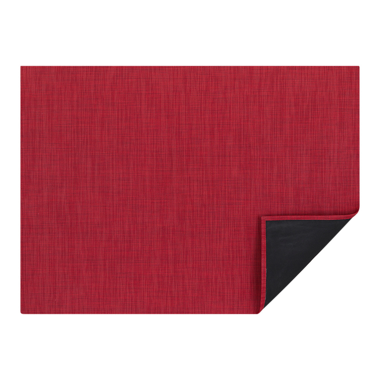 Chilewich Woven Floormat - Mini Basketweave - Scarlet