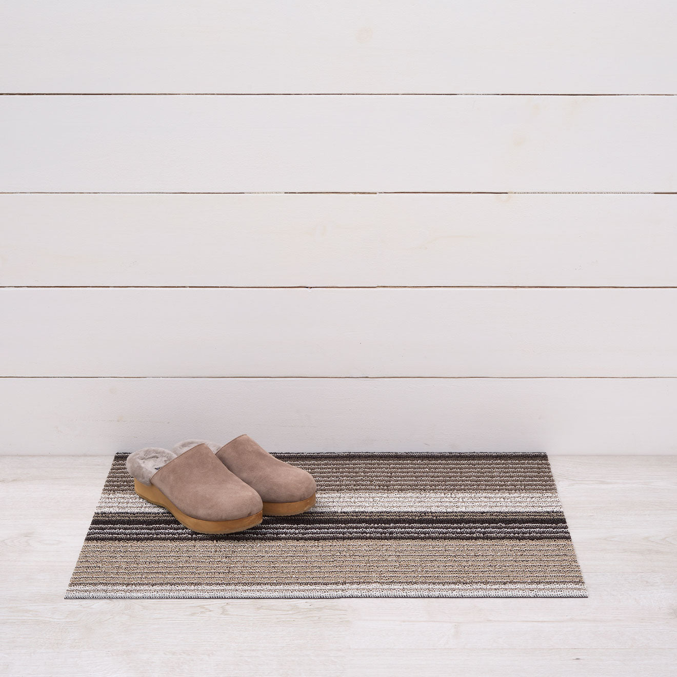 Chilewich Doormat - Pleat Stripe - Oyster