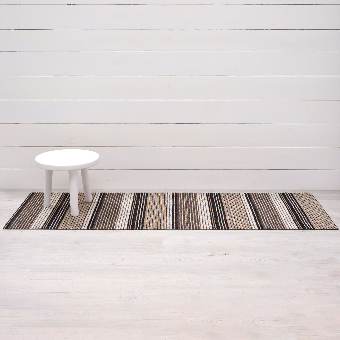 Chilewich Doormat - Pleat Stripe - Oyster