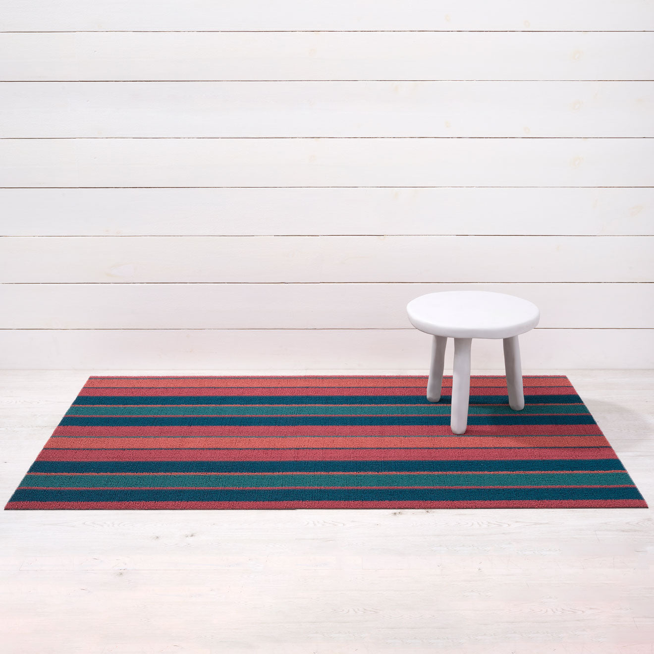 Chilewich Doormat - Bolt Stripe - Raspberry