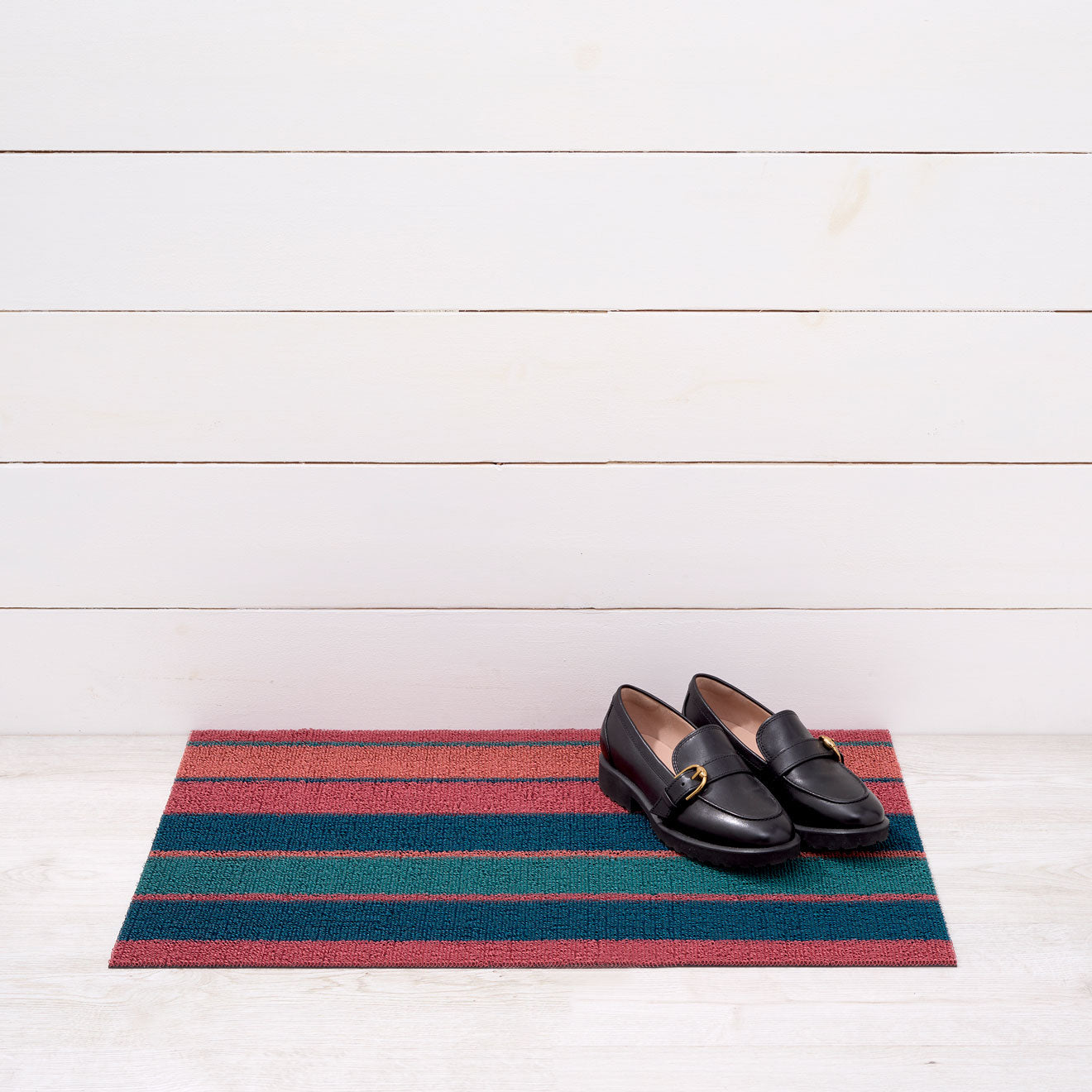 Chilewich Doormat - Bolt Stripe - Raspberry