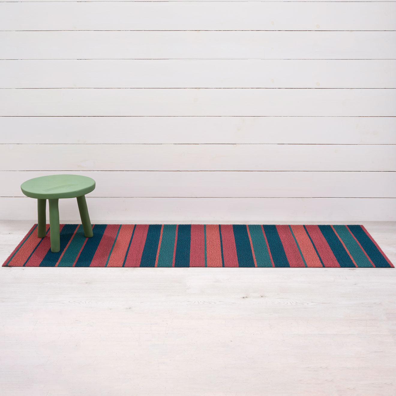 Chilewich Doormat - Bolt Stripe - Raspberry
