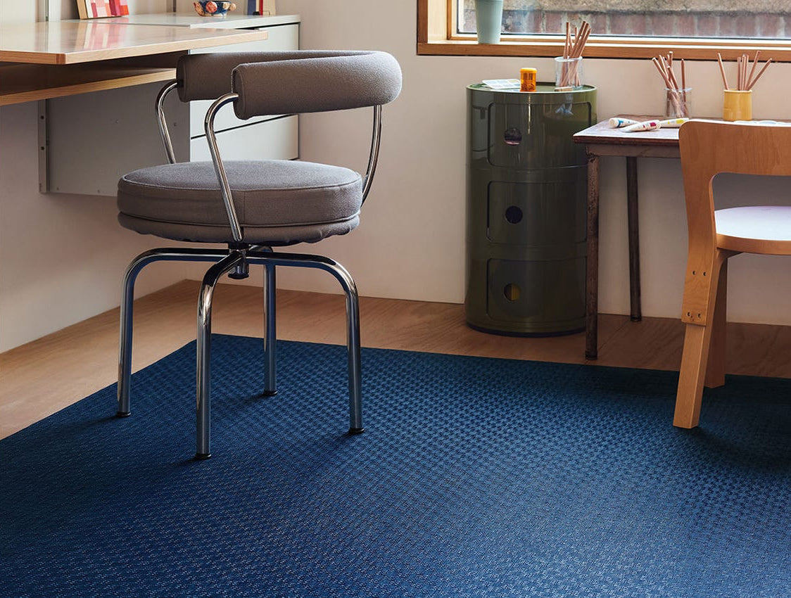 Chilewich Woven Floormat - Bay Weave - Blue Jean