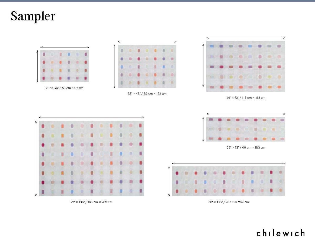 Chilewich Woven Floormat - Sampler - Multi