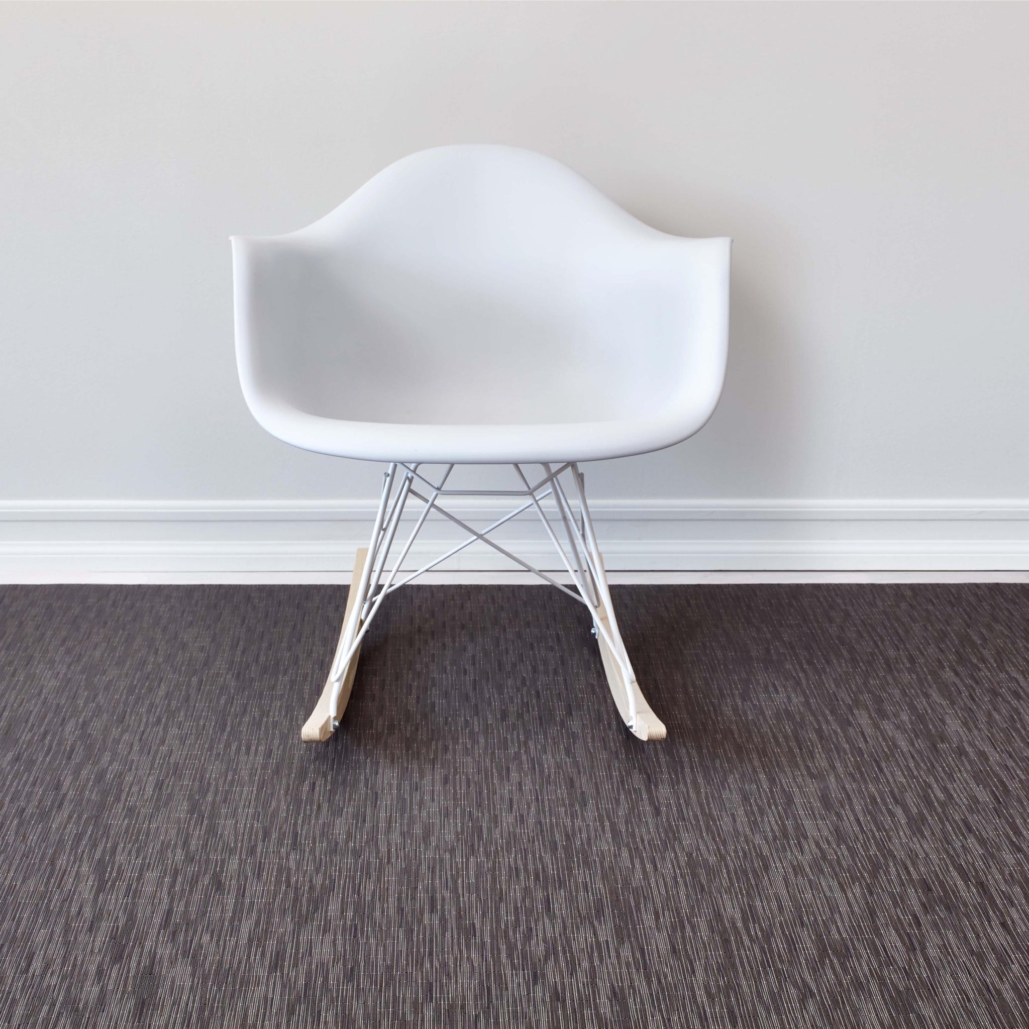 Chilewich Woven Floormat - Bamboo - Grey Flannel
