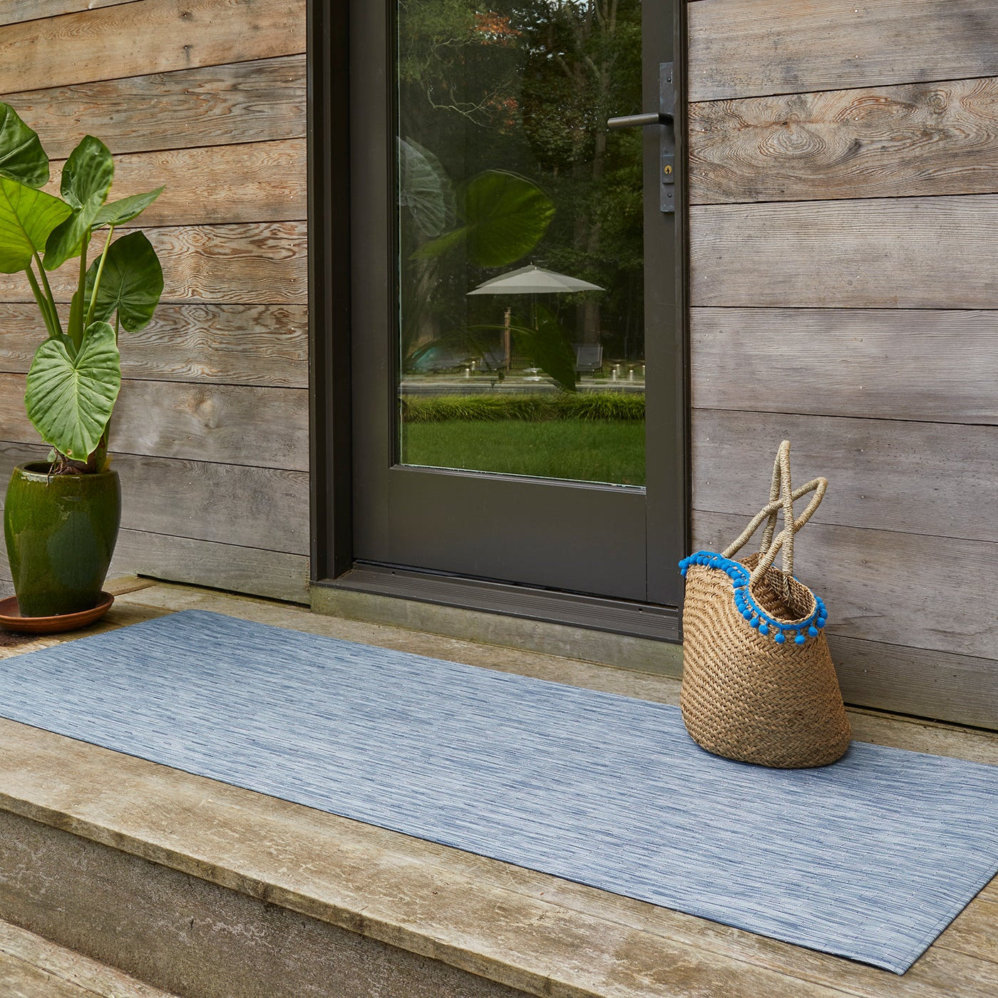 Chilewich Woven Floormat - Bamboo - Rain