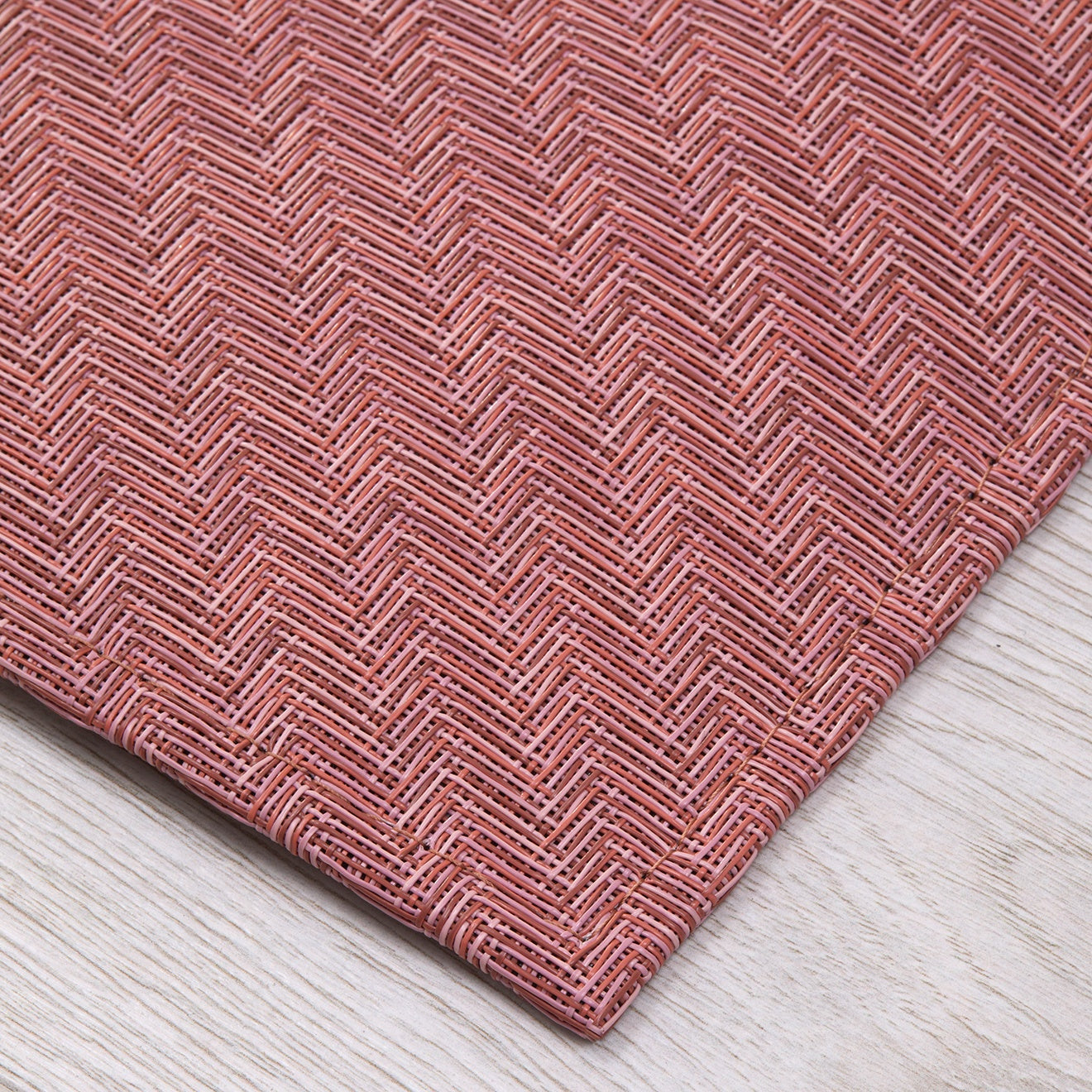 Chilewich Woven Floormat - Foxtail - Raspberry