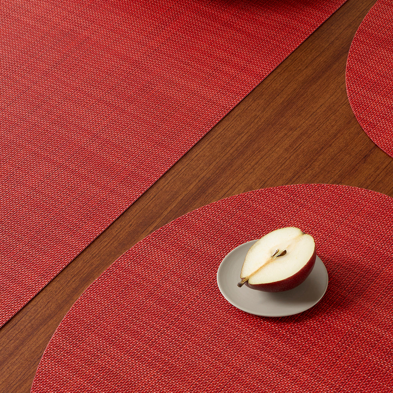 Chilewich Placemat - Mini Basketweave - Scarlet