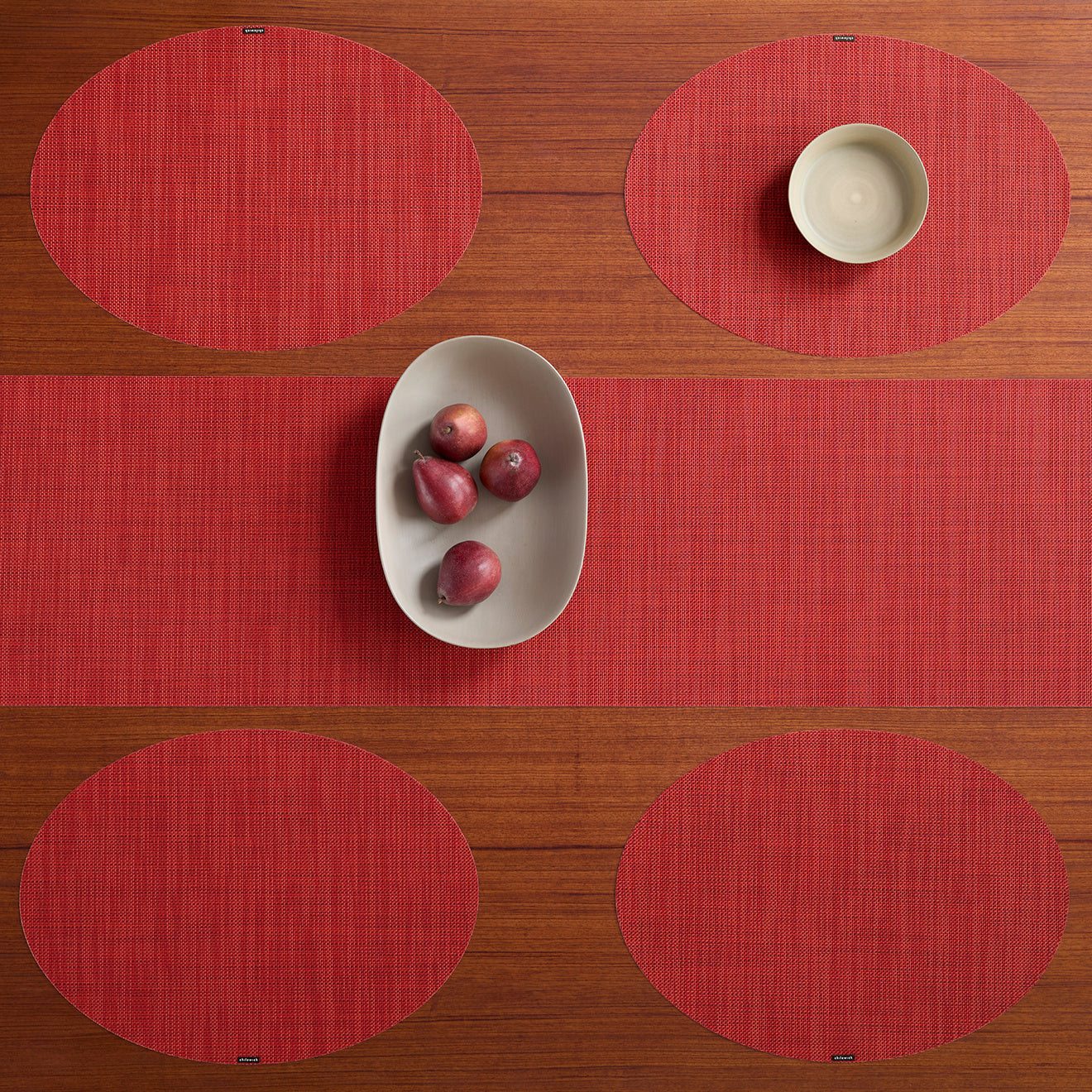 Chilewich Placemat - Mini Basketweave - Scarlet