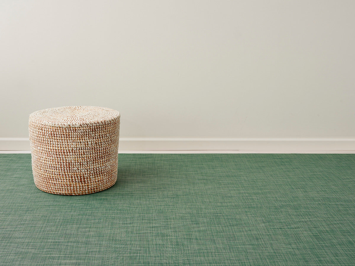 Chilewich Woven Floormat - Mini Basketweave - Ivy