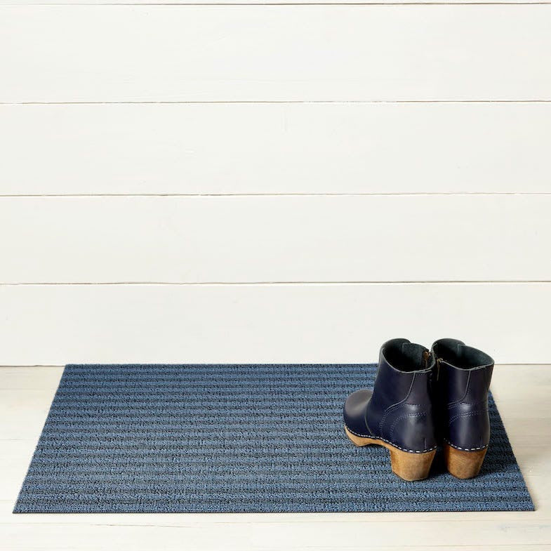 Chilewich Doormat - Breton Stripe - Blueberry