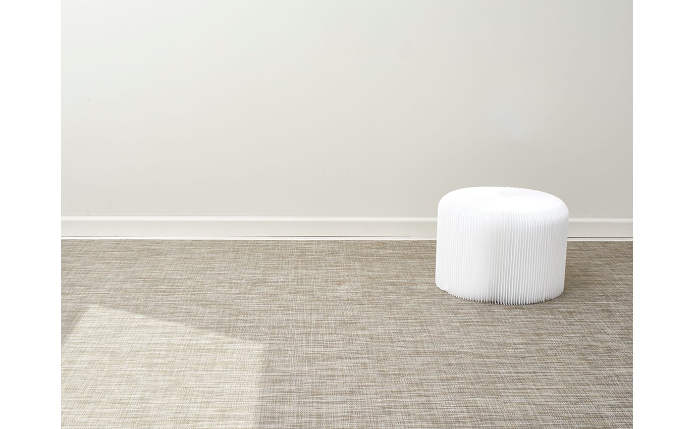 Chilewich Woven Floormat - Mini Basketweave - Soapstone