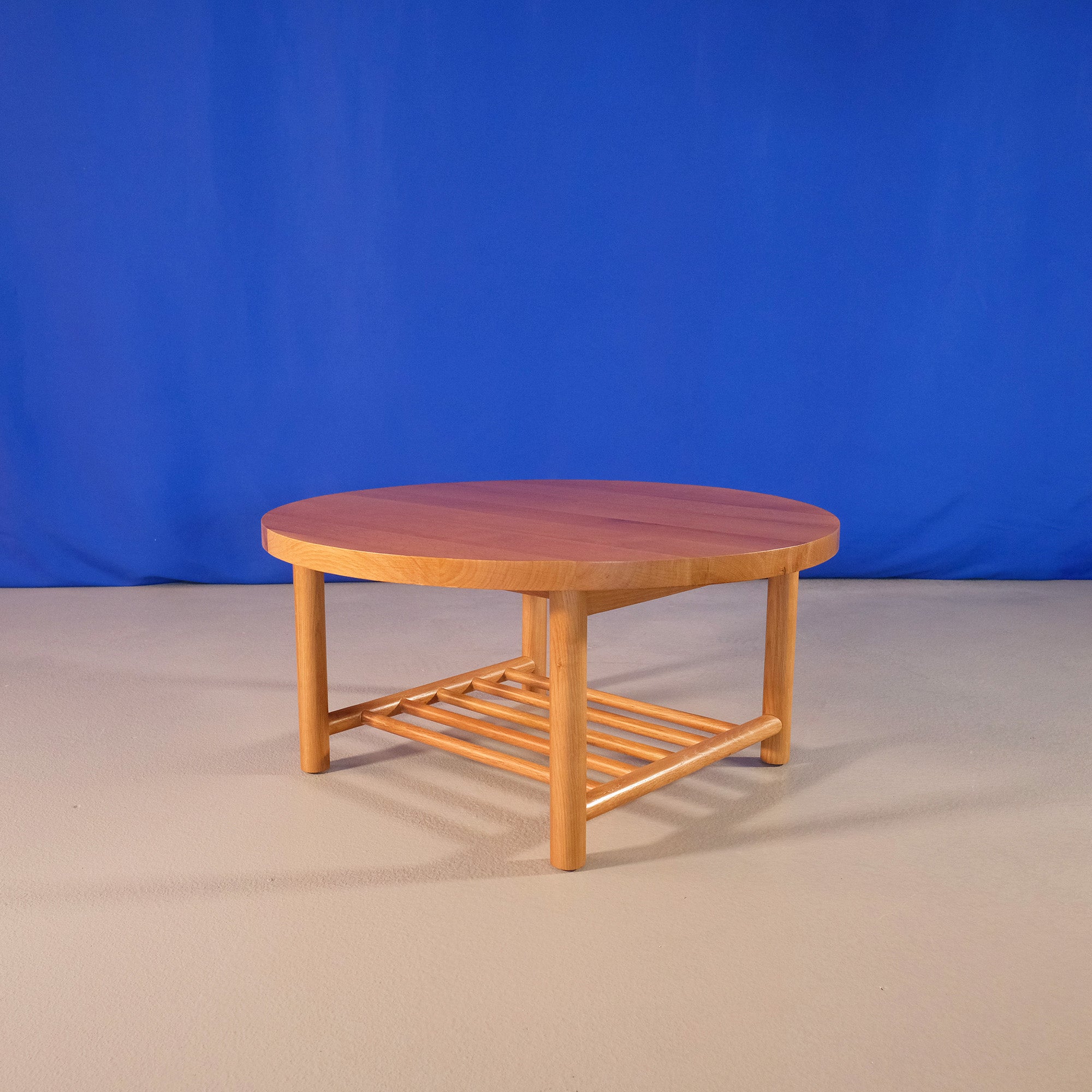 George - Round Occasional Table with Shelf