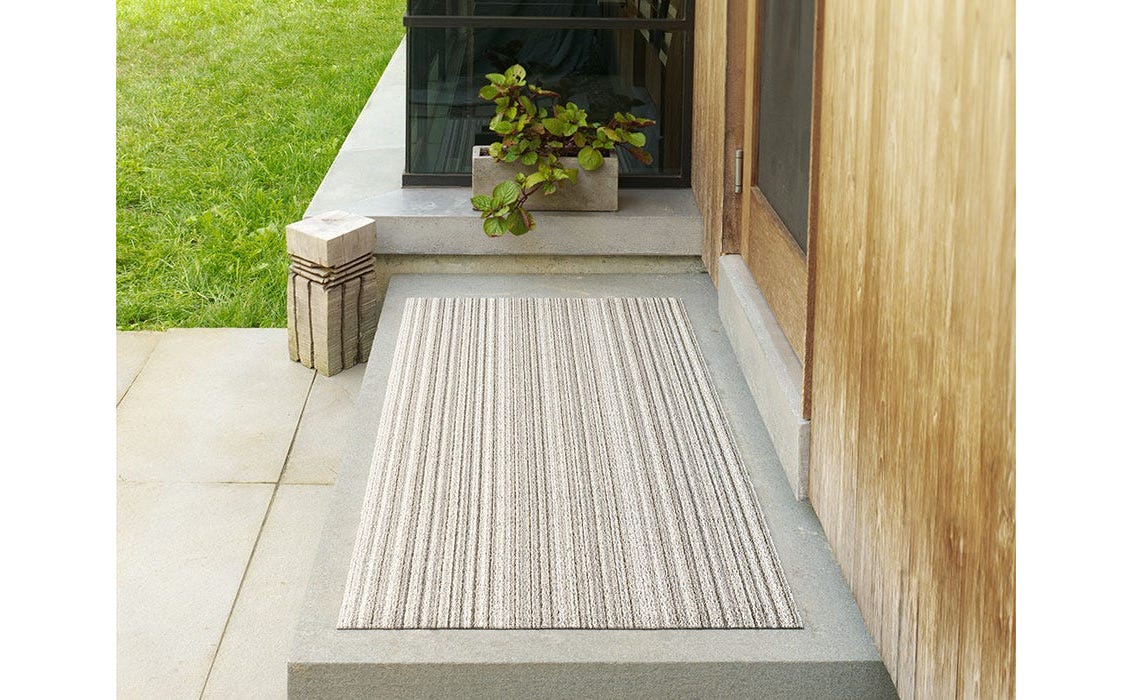 Chilewich Doormat Skinny Stripe Birch