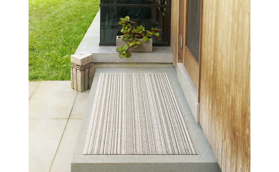 Chilewich Doormat - Skinny Stripe - Birch