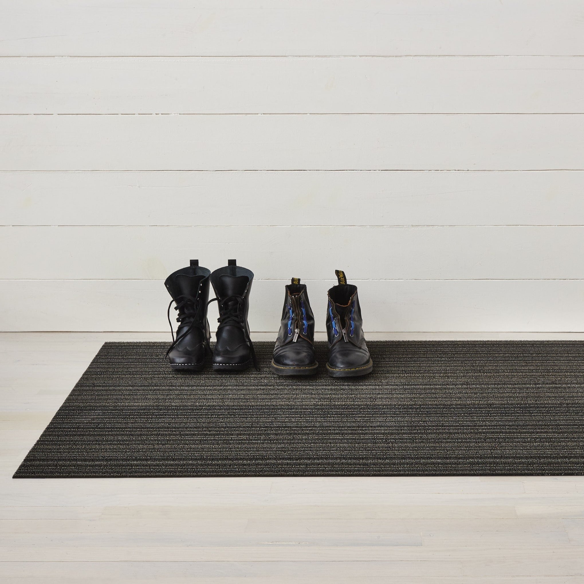 Chilewich Doormat Skinny Stripe Steel Vincent Design