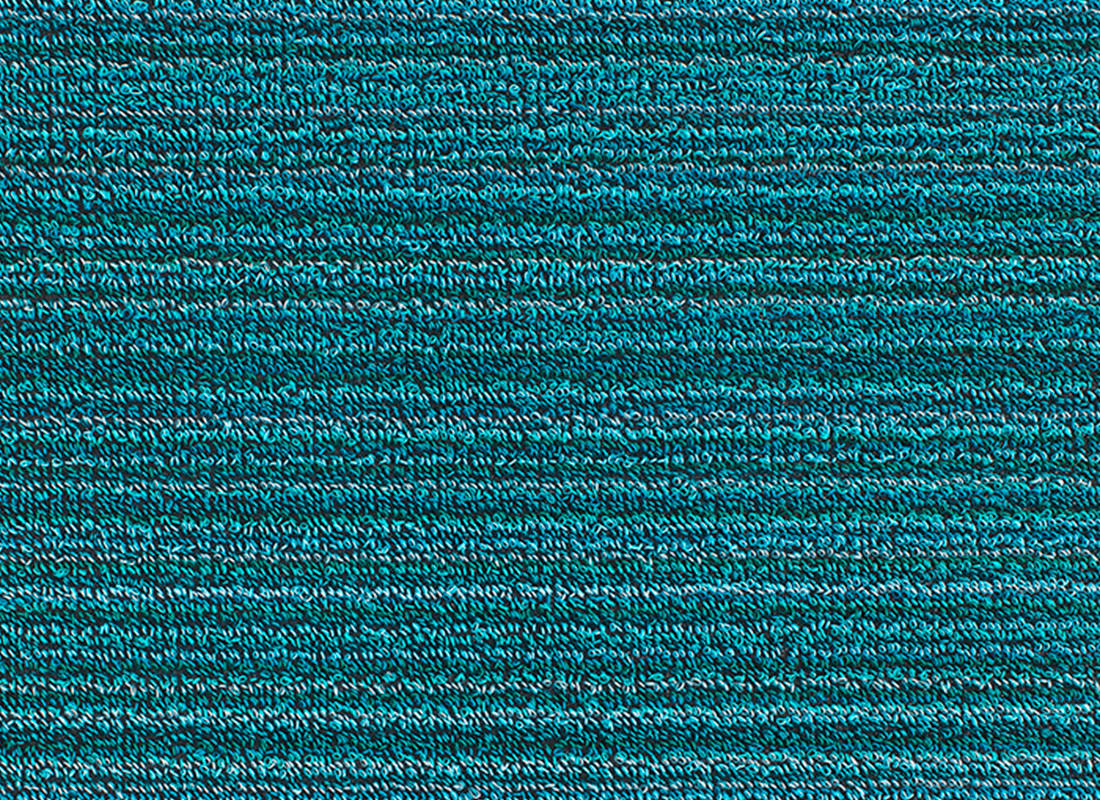 Chilewich Doormat - Skinny Stripe - Turquoise